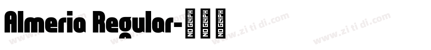 Almeria Regular字体转换